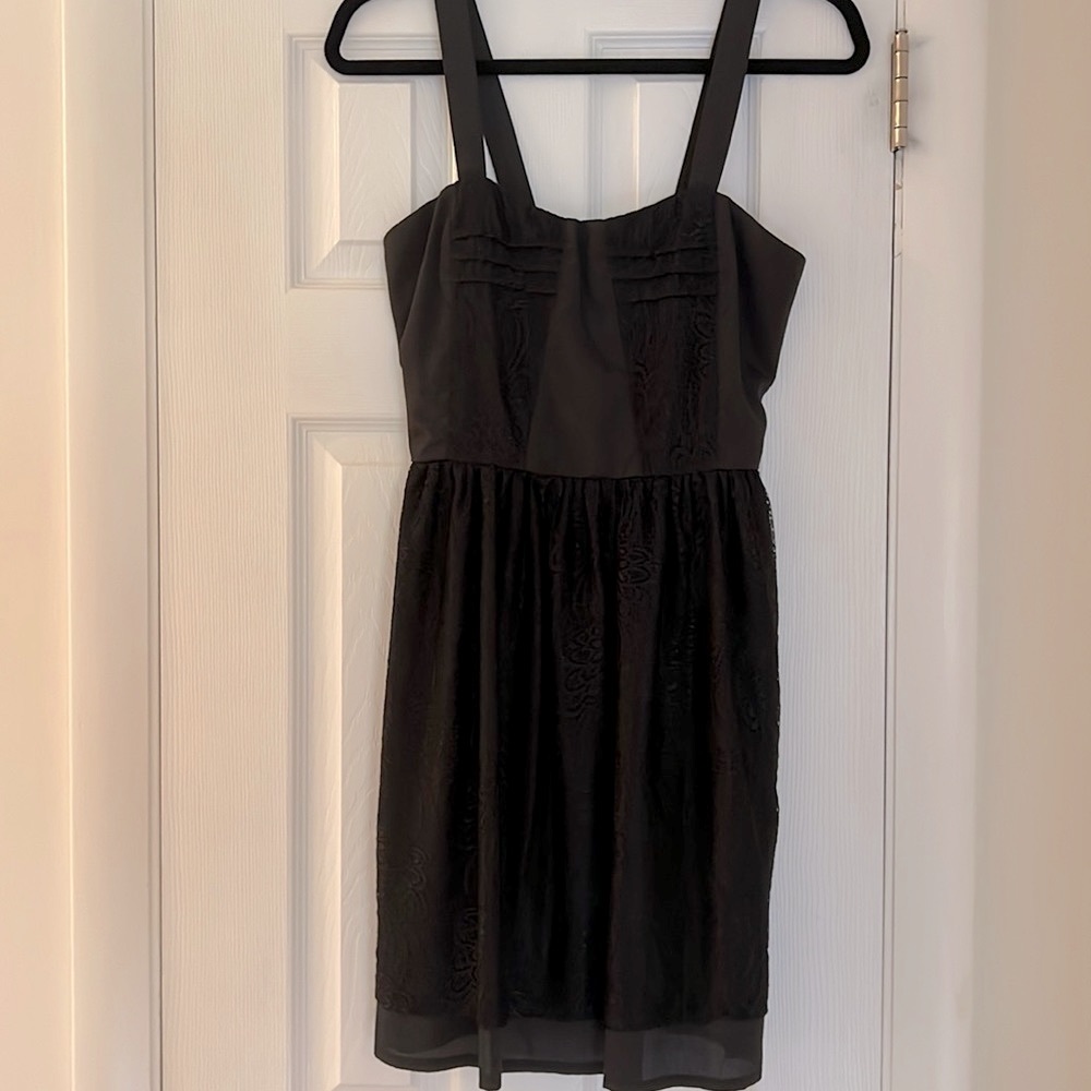 Rachael & Chloe Black Lace Mini Dress